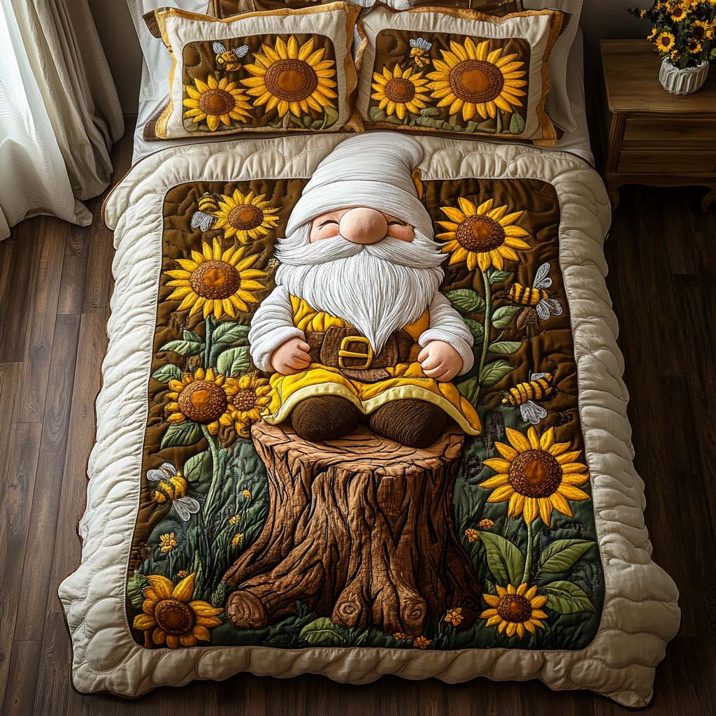 Rustic Friend 3-Piece Quilted Bedding Set - Single (59" x 70")
