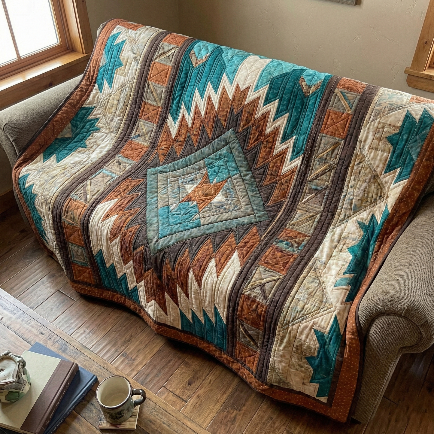 Rustic Arrow Diamond Quilted Blanket - Baby (30" x 40") - Pack 1