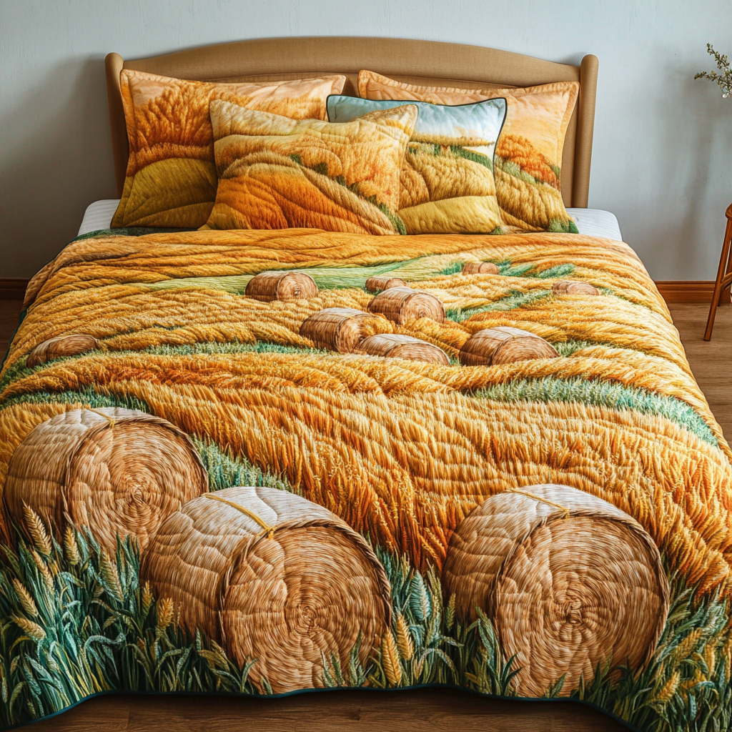 Rustic Charm 3-Piece Quilted Bedding Set - Single (59" x 70")