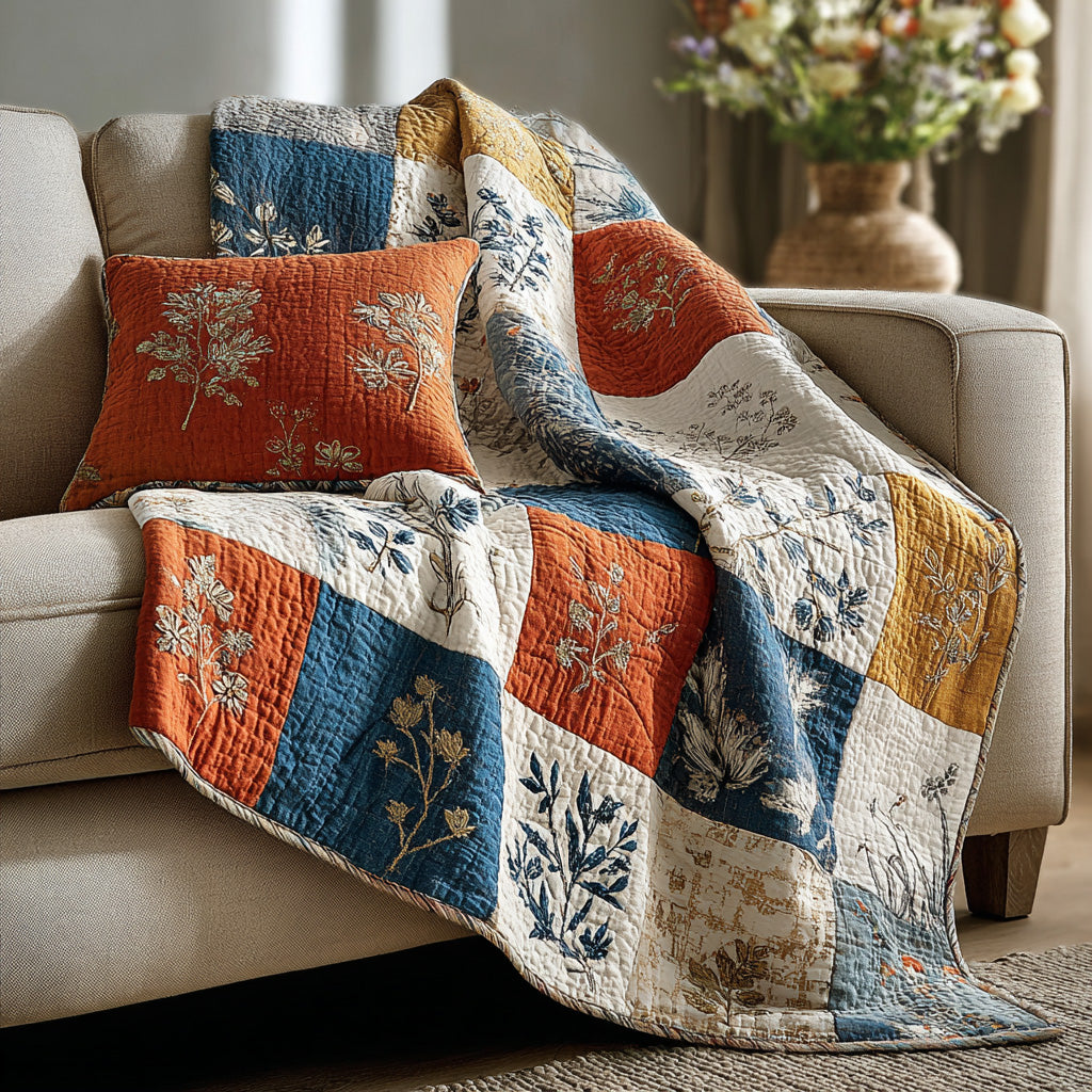 Rustic Garden Heart Quilted Blanket - Baby (30" x 40") - Pack 1
