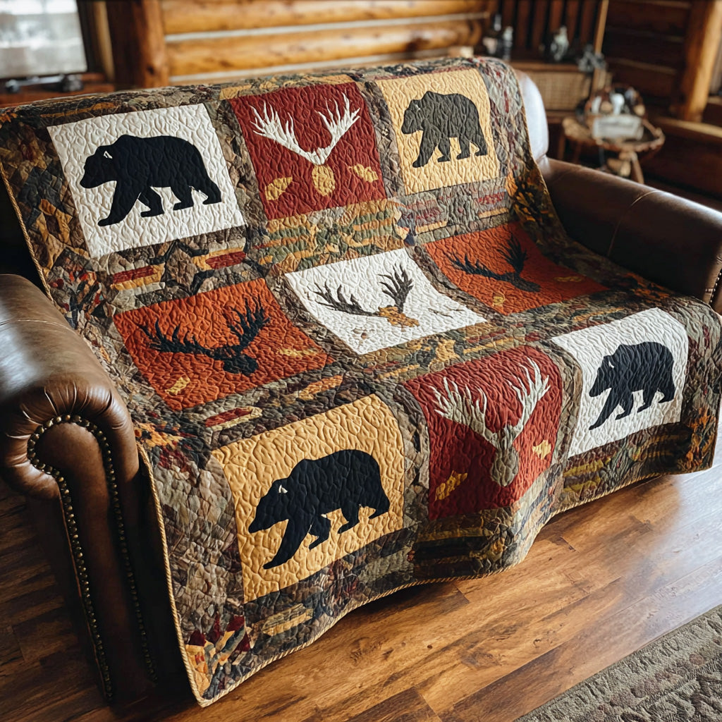 Rustic Paw Quilted Blanket - Baby (30" x 40") - Pack 1