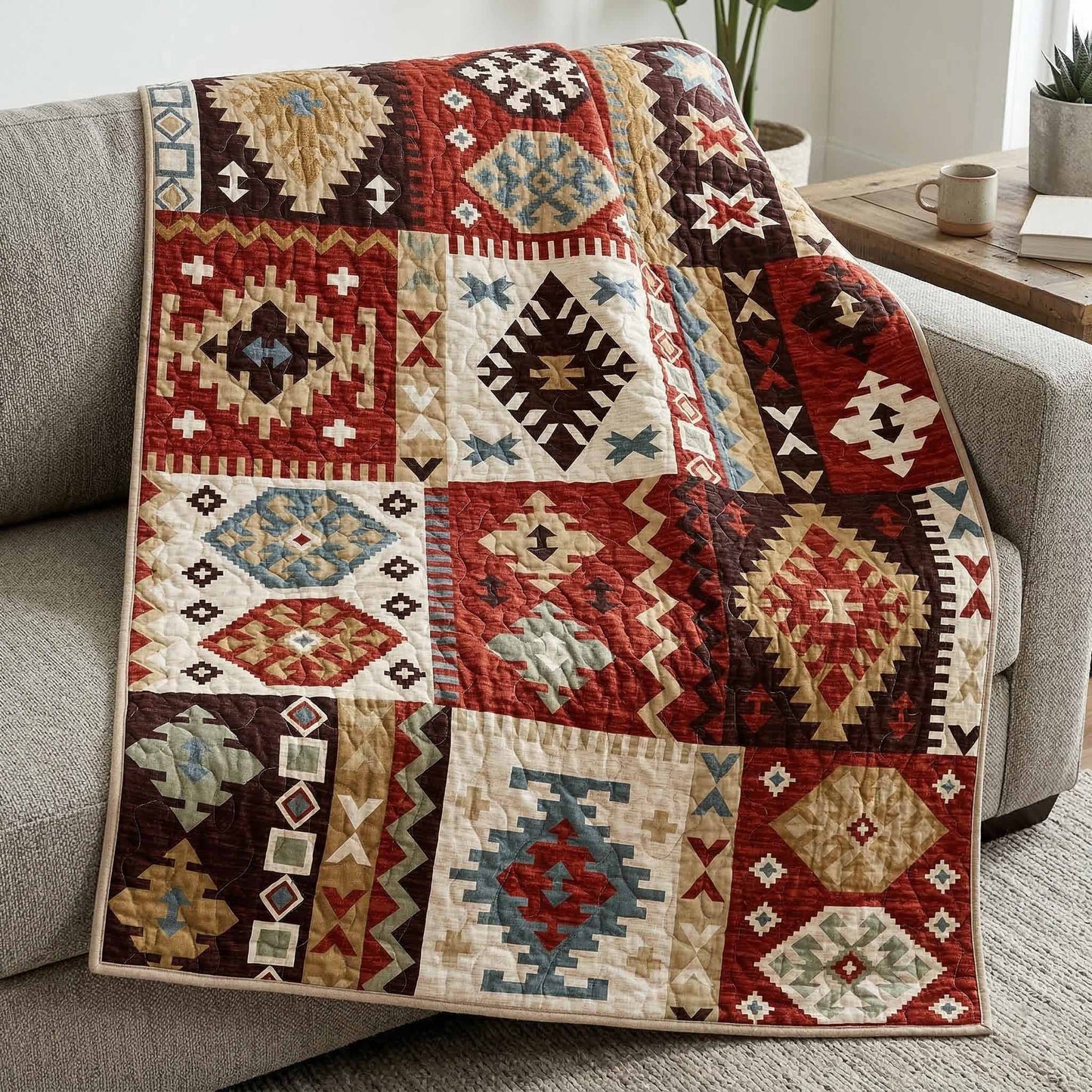 Rustic Tapestry Quilted Blanket - Baby (30" x 40") - Pack 1