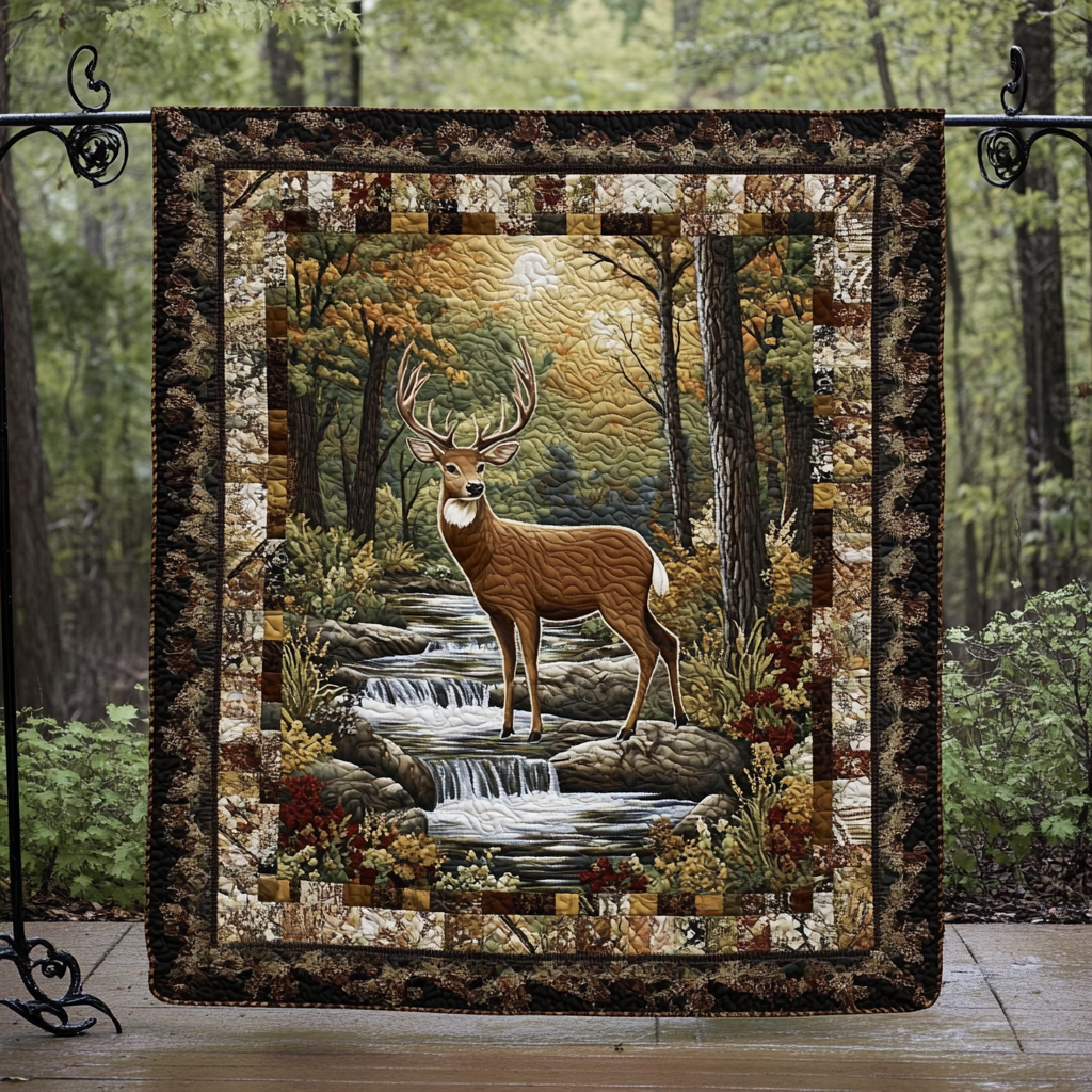 Rustic Wilds Quilted Blanket - Throw (55" x 60")