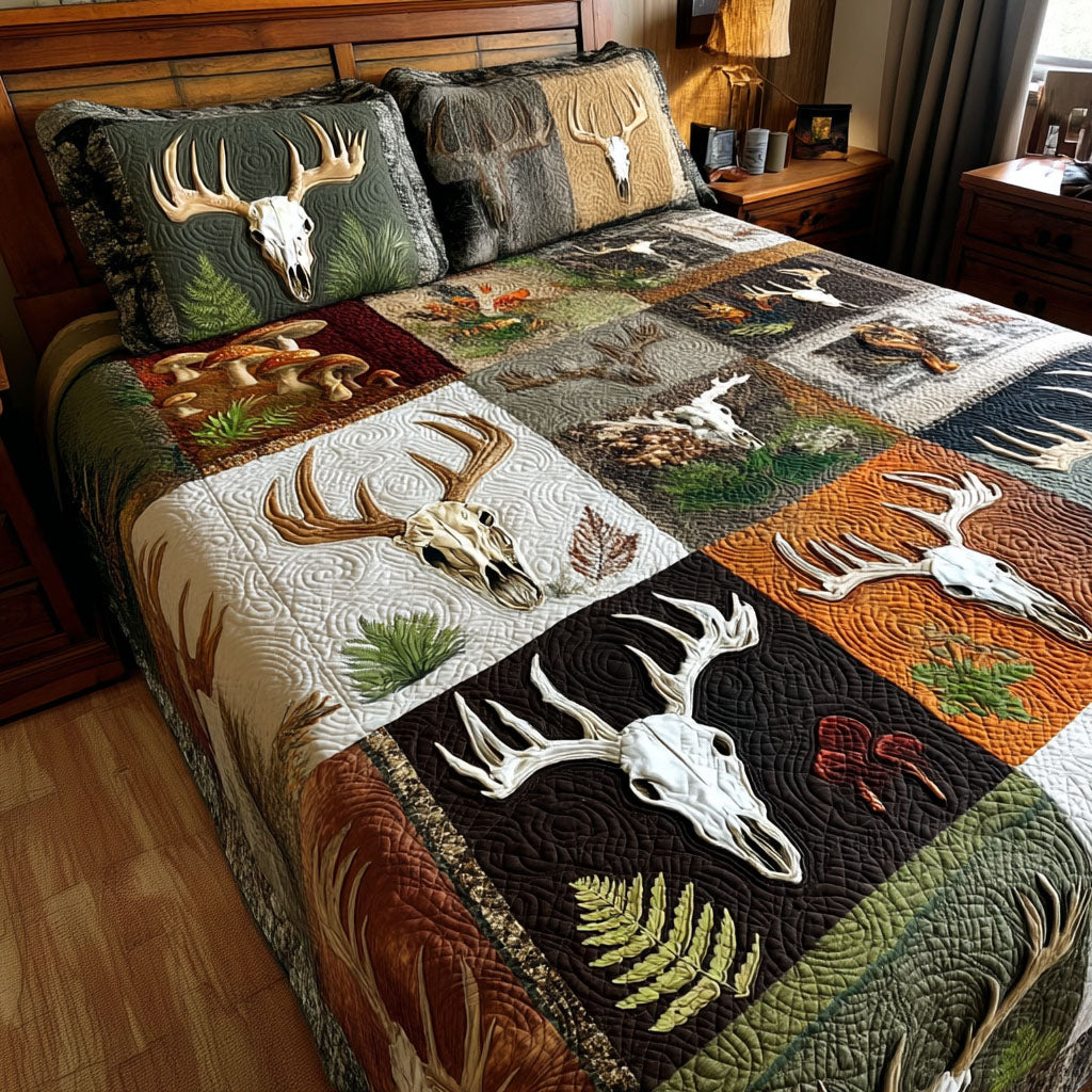 Rustic Woods 3-Piece Quilted Bedding Set - Single (59" x 70")