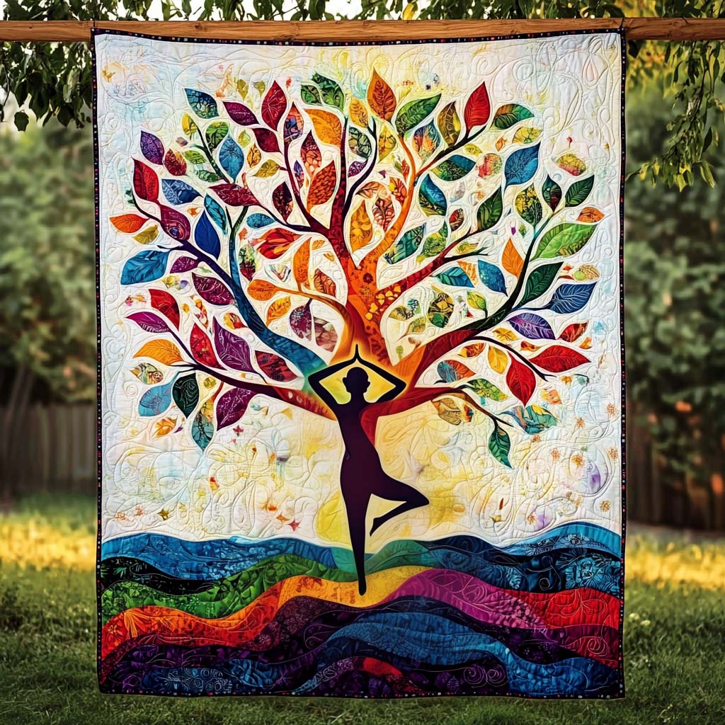 Rooted Spirit Quilted Blanket - Throw (55" x 60")