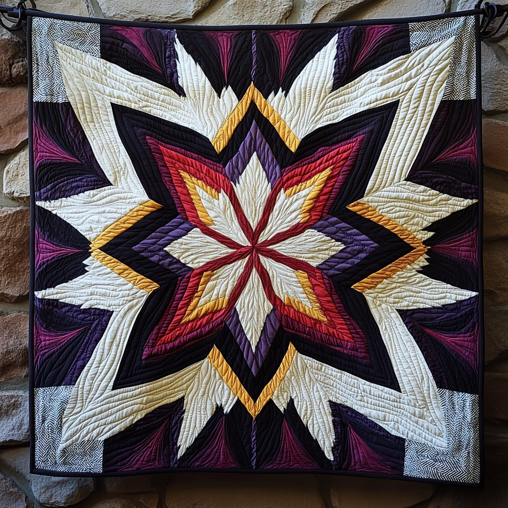 Sacred Horizon Quilted Blanket - Throw (55" x 60")
