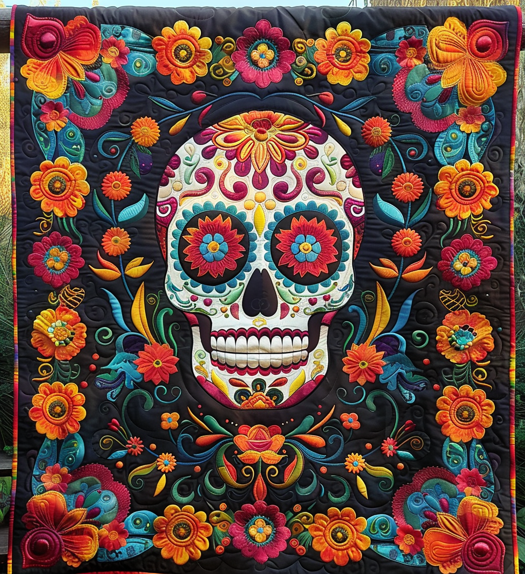 Sacred Spirits Quilted Blanket - Throw (55" x 60")