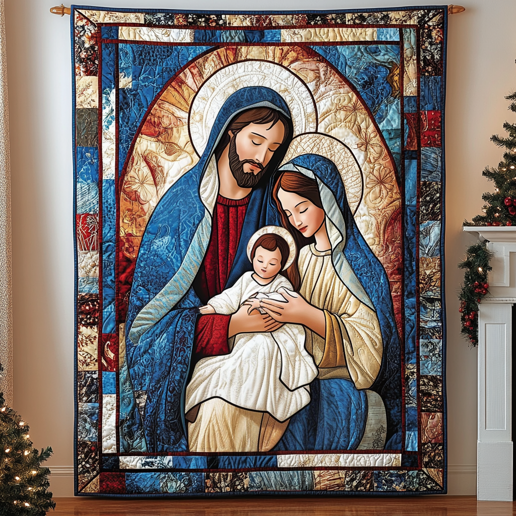 Sacred Trust Quilted Blanket - Throw (55" x 60")