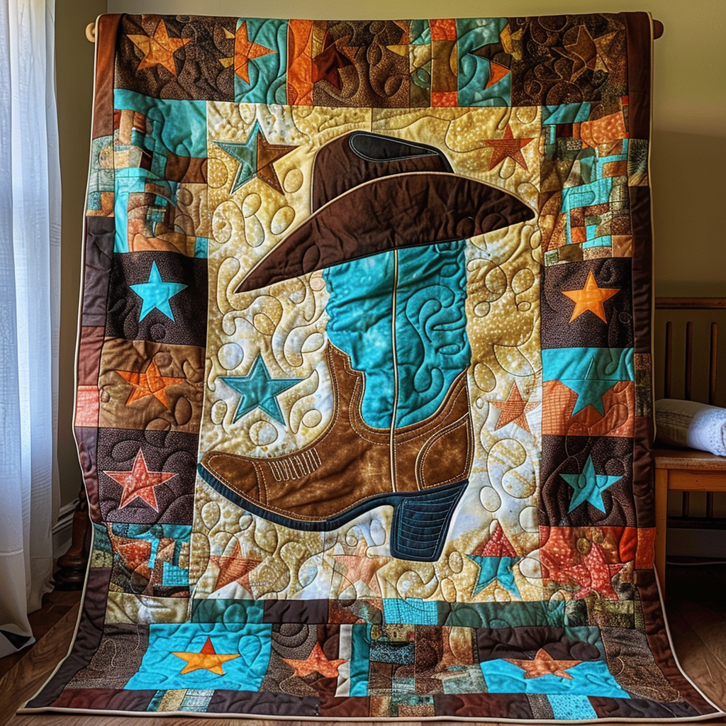 Saddle Up Quilted Blanket - Throw (55" x 60")