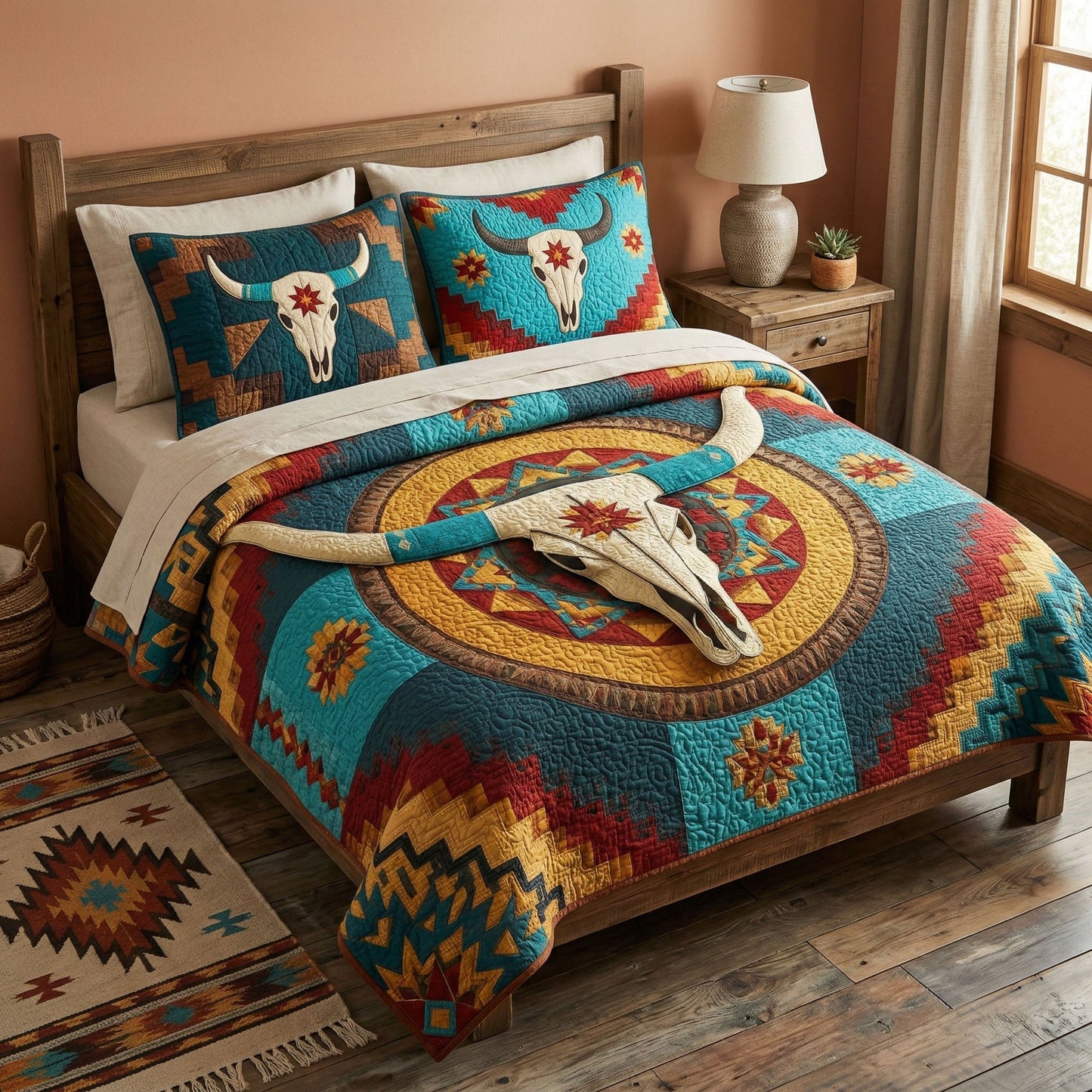 Savage Frontier 3-Piece Quilted Bedding Set - Single (59" x 70")