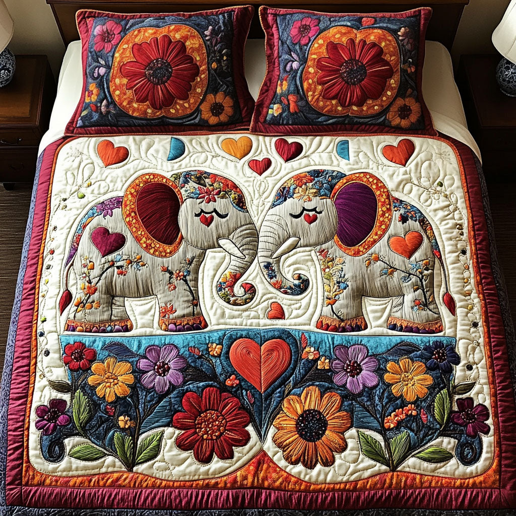 Savannah Sweethearts 3-Piece Quilted Bedding Set - Single (59" x 70")
