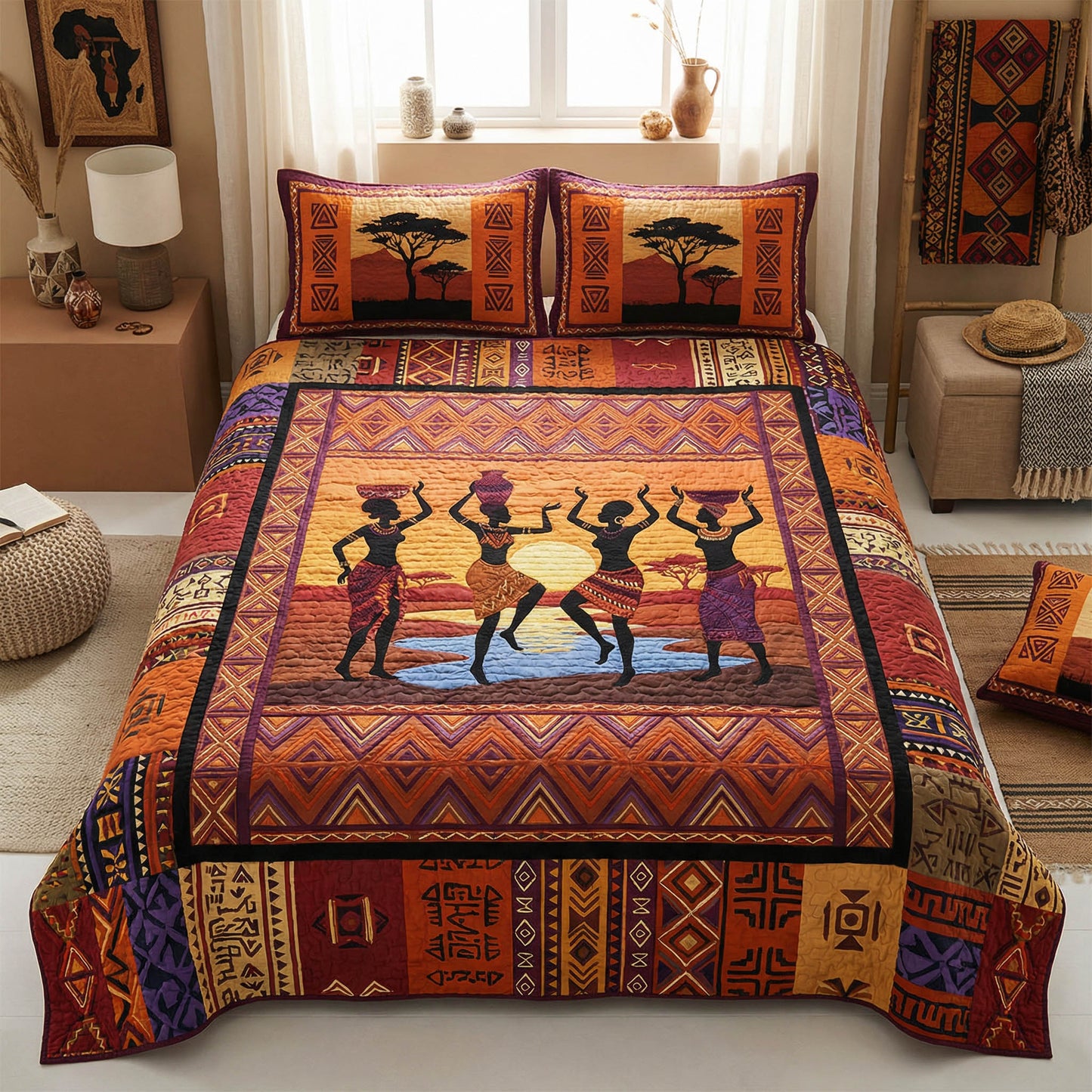 Savannah Dream 3-Piece Quilted Bedding Set - Single (59" x 70")