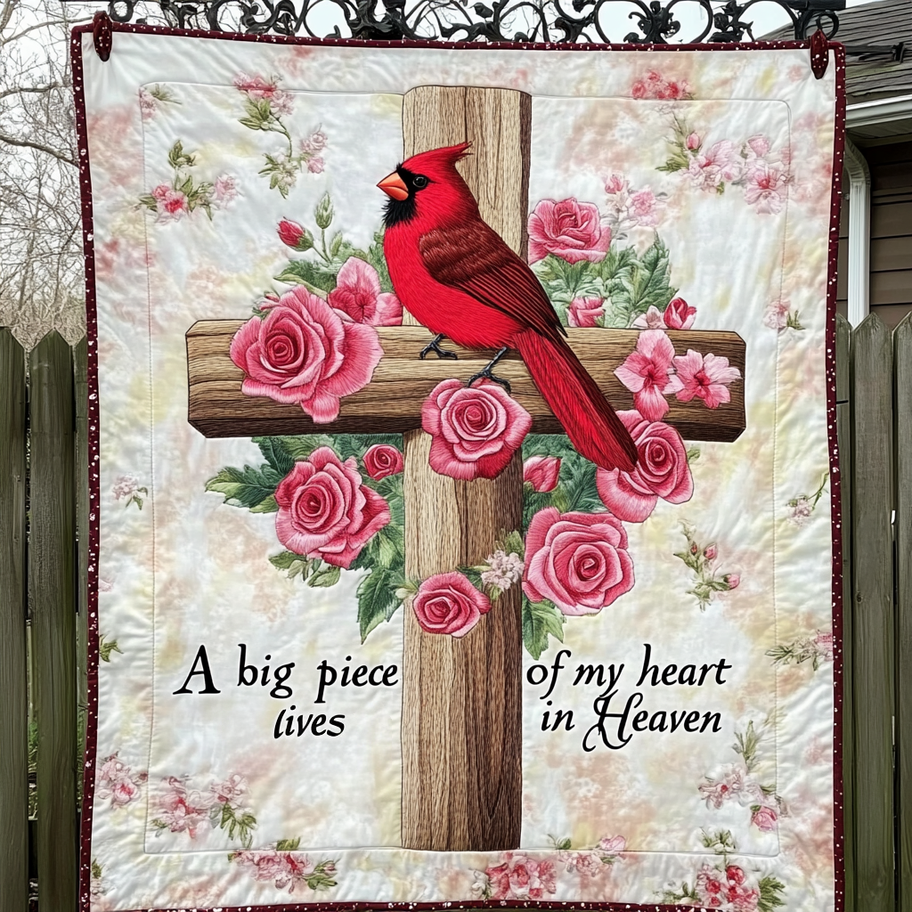 Scarlet Spirit Quilted Blanket - Throw (55" x 60")