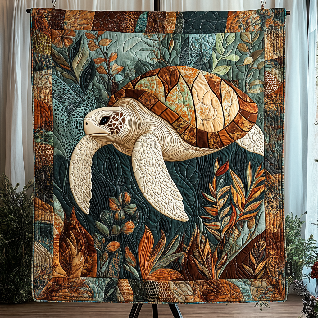 Seaside Journey Quilted Blanket - Throw (55" x 60")