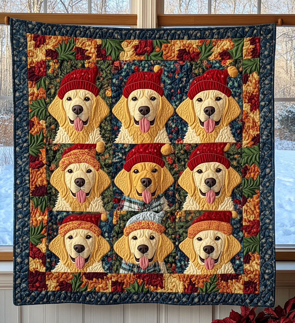 Seasons of Gold Quilted Blanket - Throw (55" x 60")