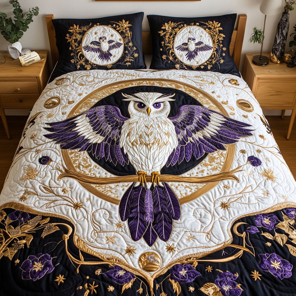 Seer of the Moon 3-Piece Quilted Bedding Set - Single (59" x 70")