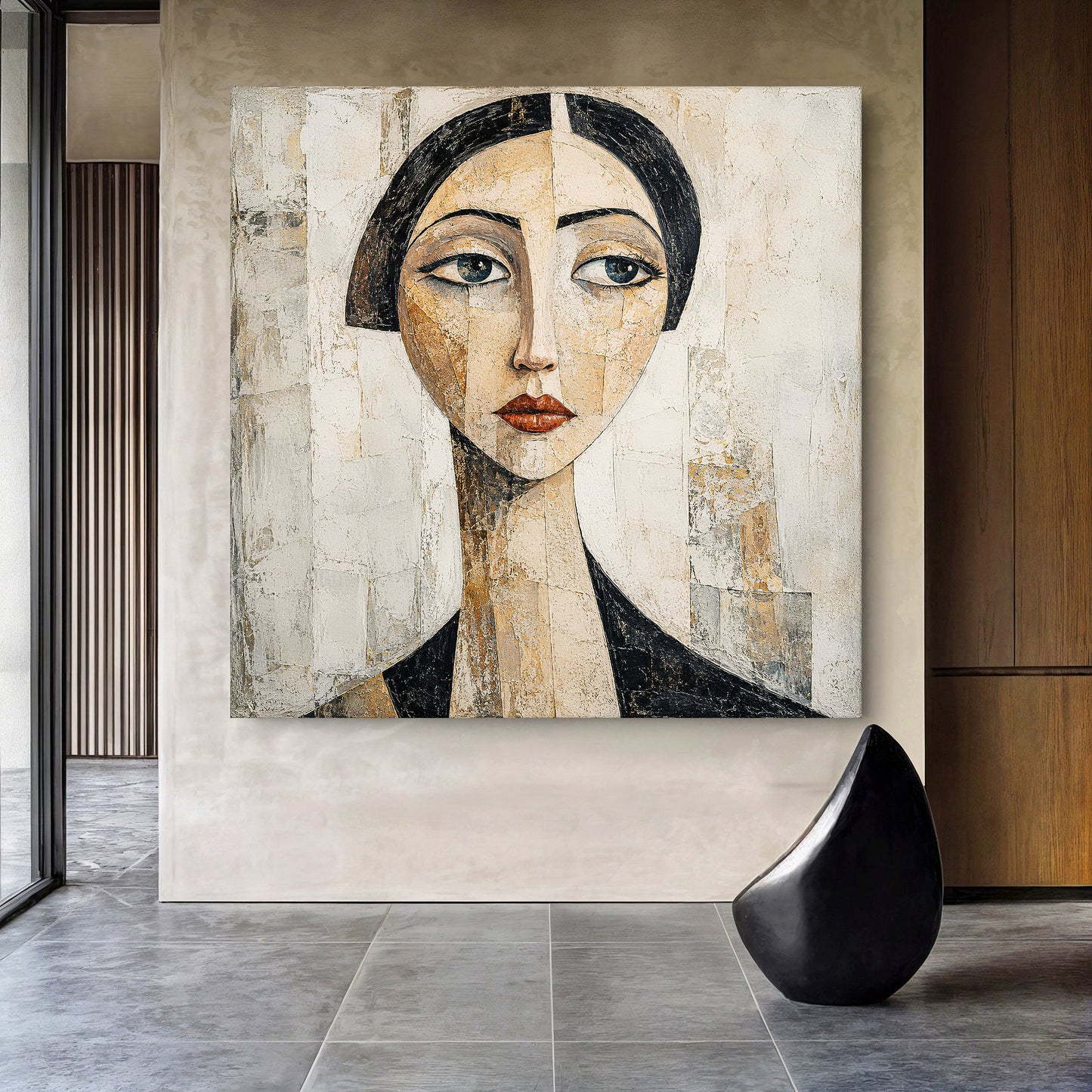Serene Gaze - canvas