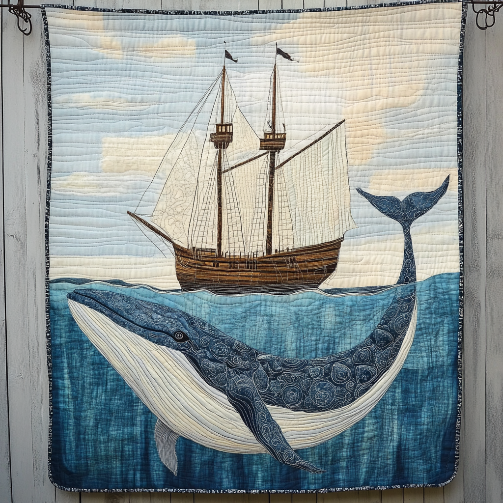 Serene Seas Quilted Blanket - Throw (55" x 60")