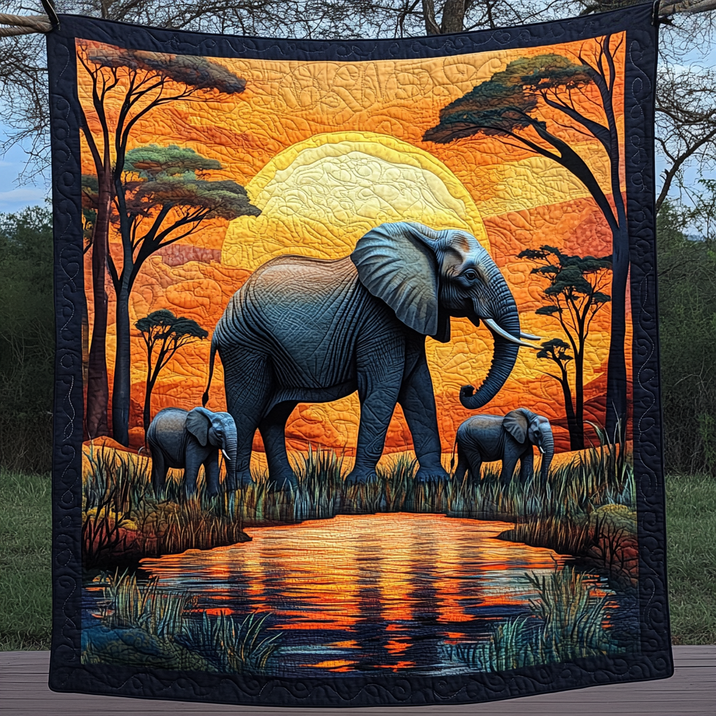 Throw (55'' x 60'') /Serengeti Guardian Quilted Blanket