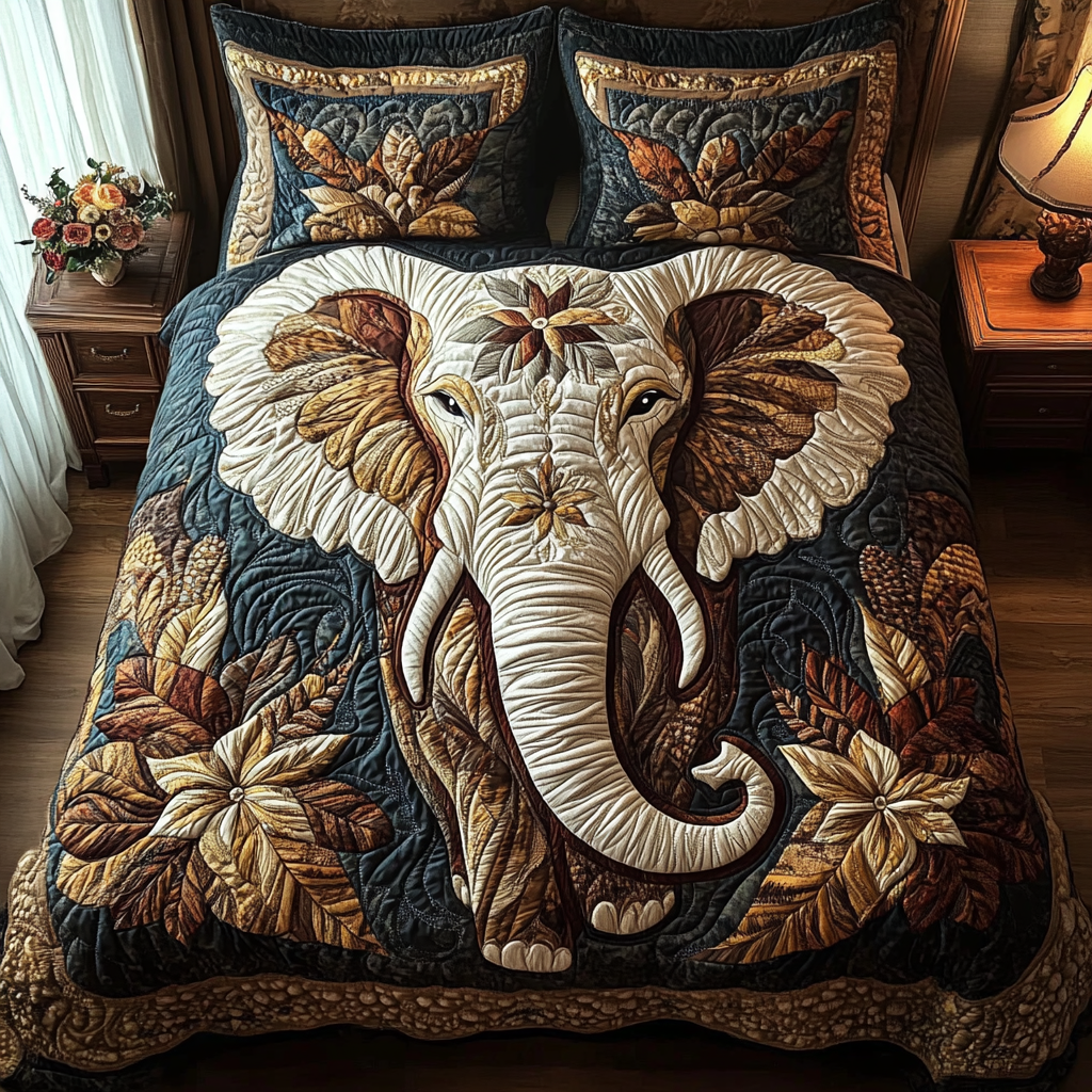 Serengeti Stroll Quilted Bedding Set - Single (59" x 70")