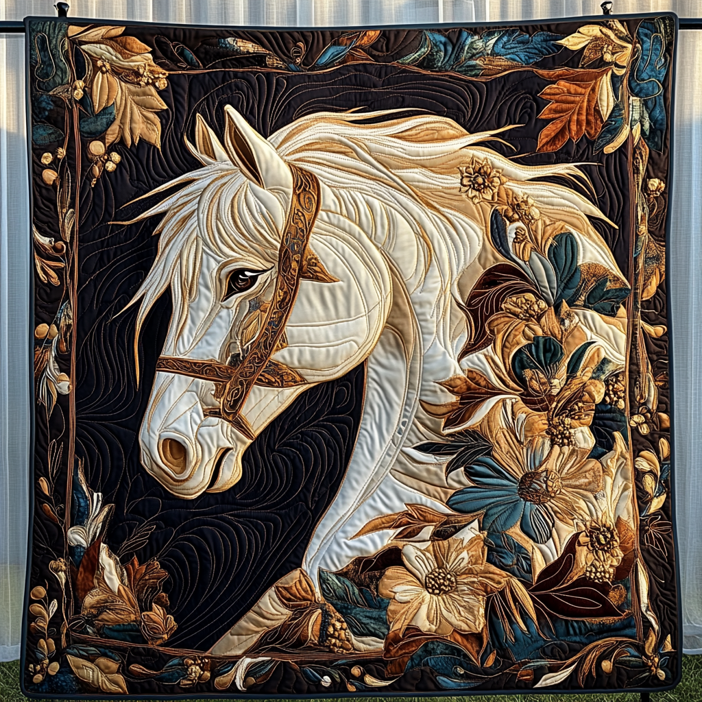 Shadow Dancer Quilted Blanket - Throw (55" x 60")