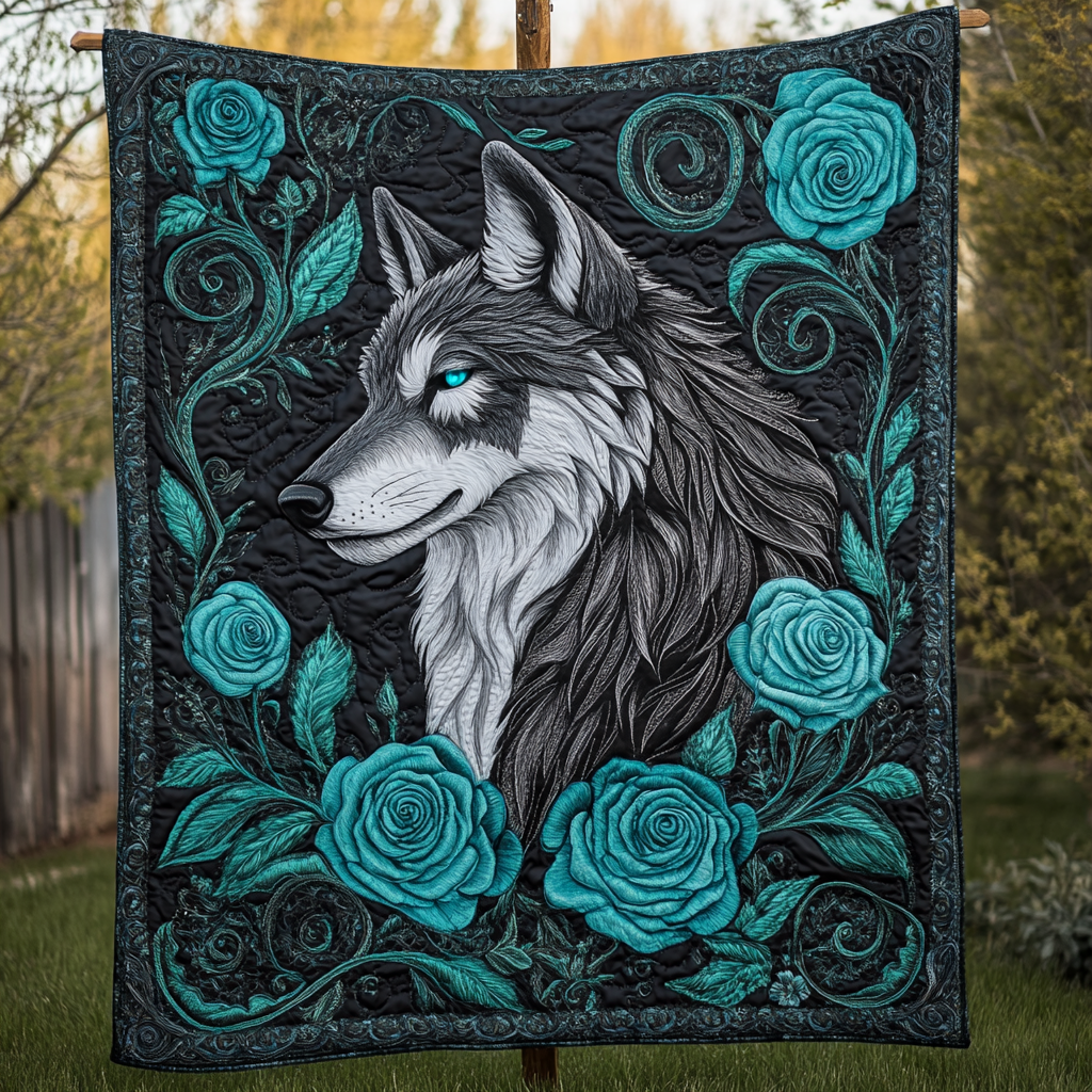 Shadow Prowler Quilted Blanket - Throw (55" x 60")