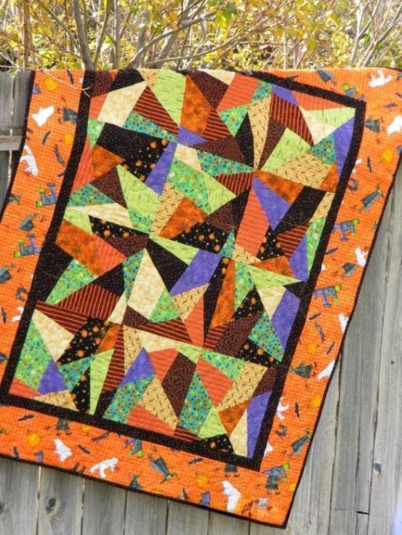 Shadowy Figures Quilted Blanket - Throw (55" x 60")