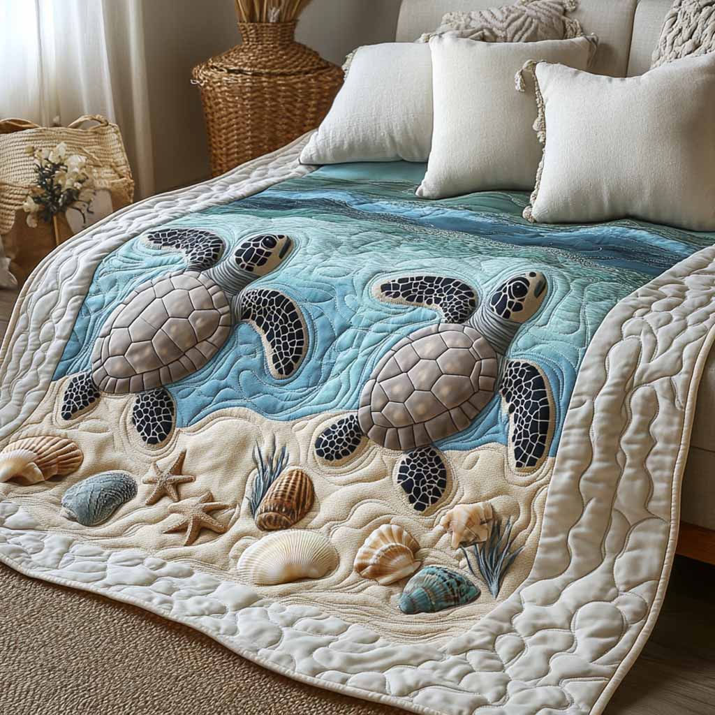 Shell Haven Quilted Blanket - Baby (30" x 40") - Pack 1