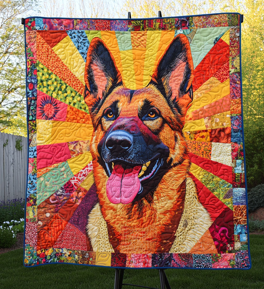 Shepherd Rays Quilted Blanket - Throw (55" x 60")