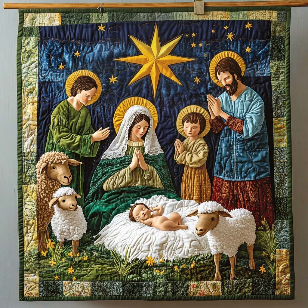 Shepherd Watch Quilted Blanket - Throw (55" x 60")