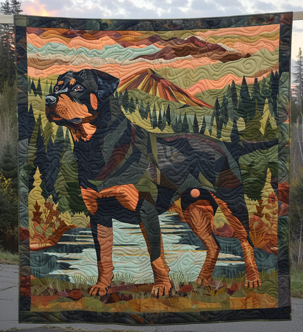 Silent Sentinel Quilted Blanket - Throw (55" x 60")