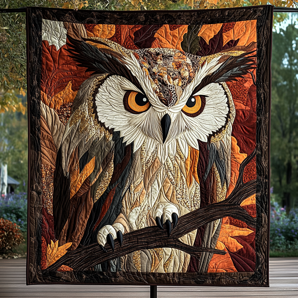 Silent Wings Quilted Blanket - Throw (55" x 60")