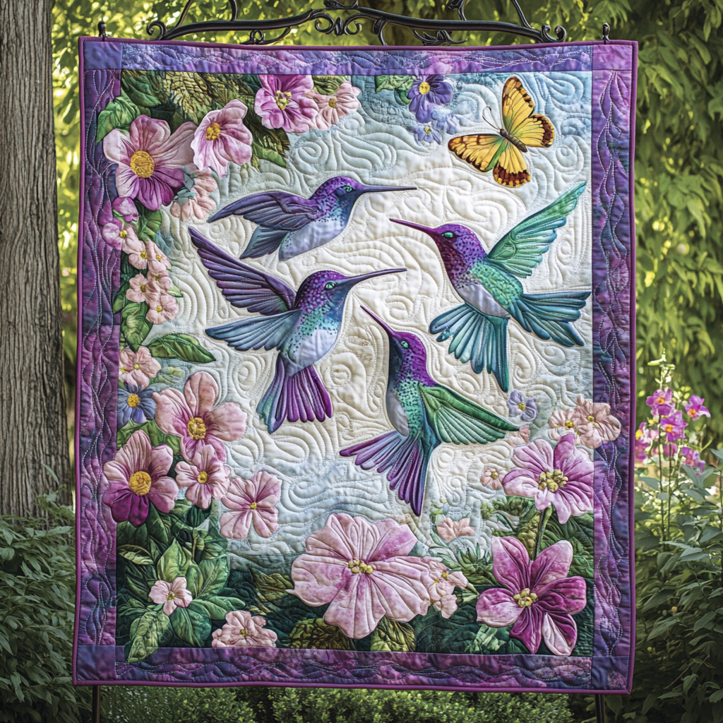 Sky Gem Quilted Blanket - Throw (55" x 60")