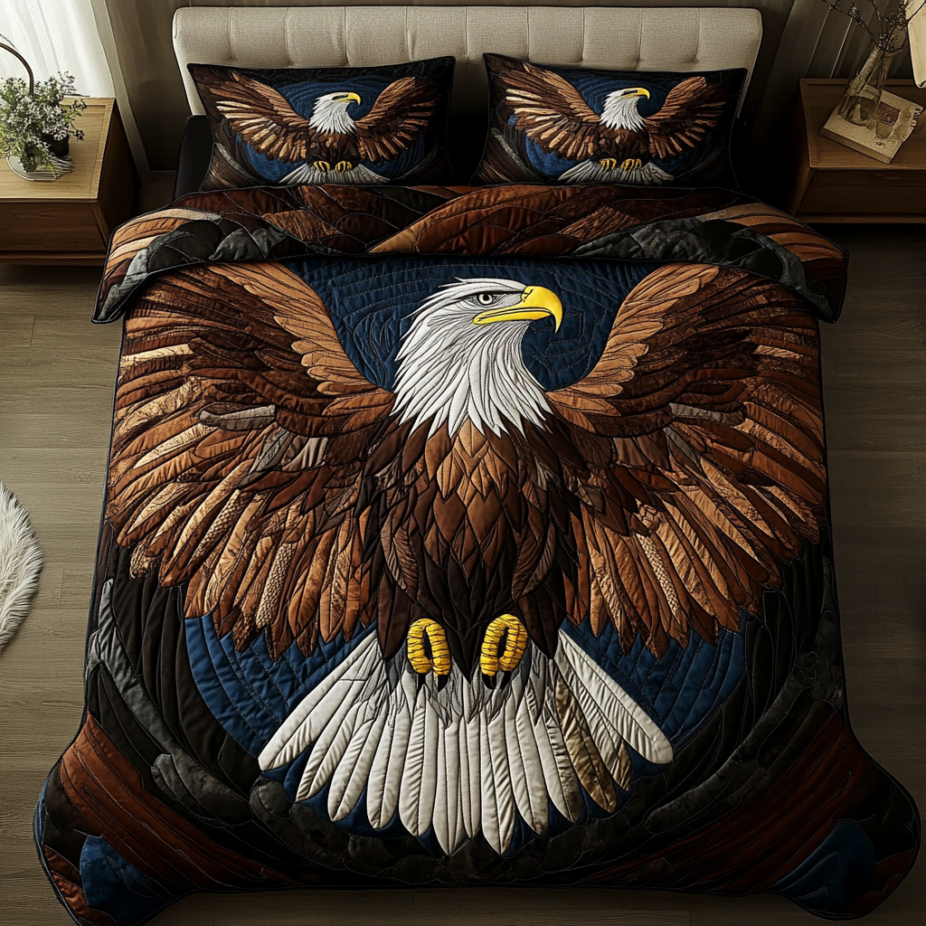 Sky Guardian 3-Piece Quilted Bedding Set - Single (59" x 70")