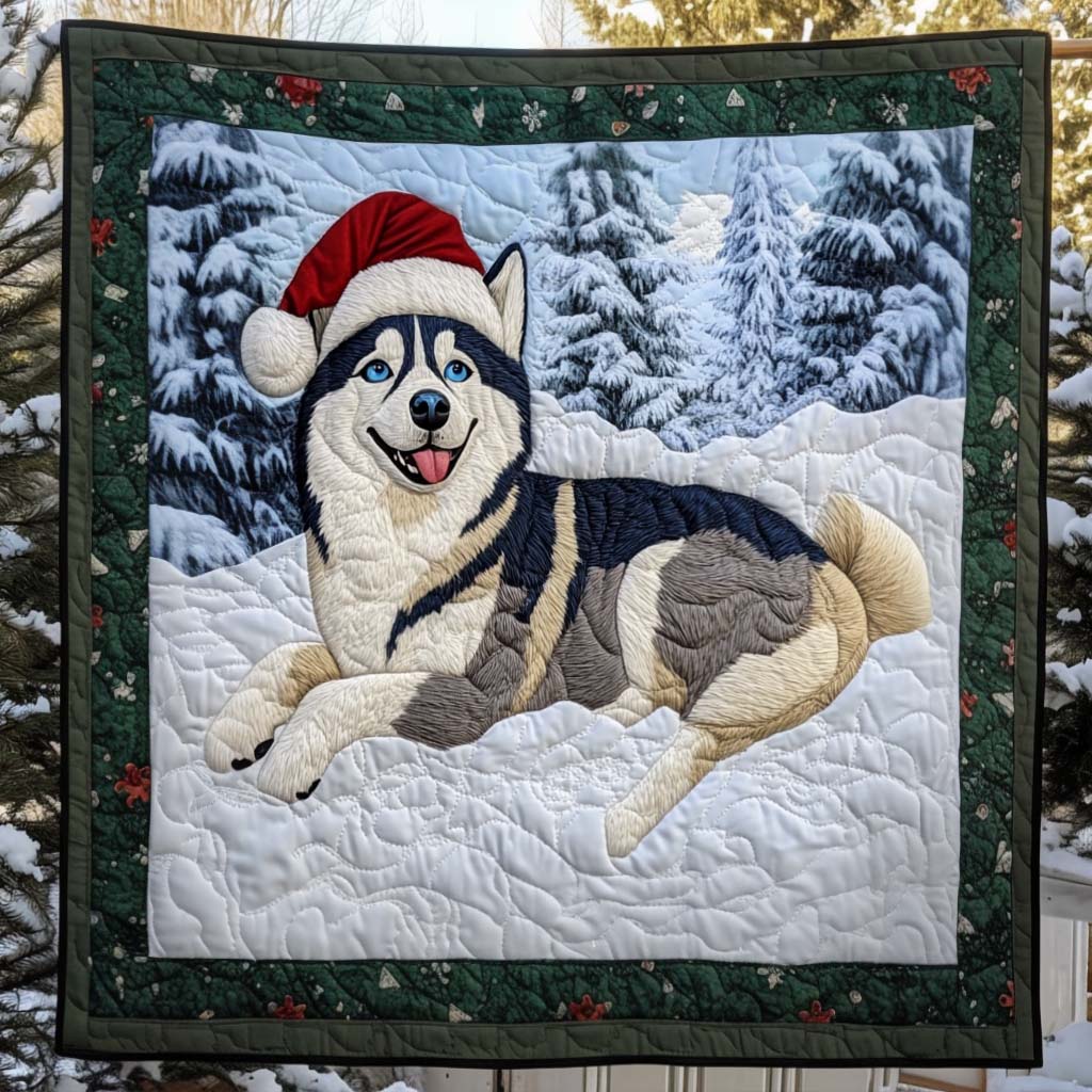Snow Day Quilted Blanket - Throw (55" x 60")