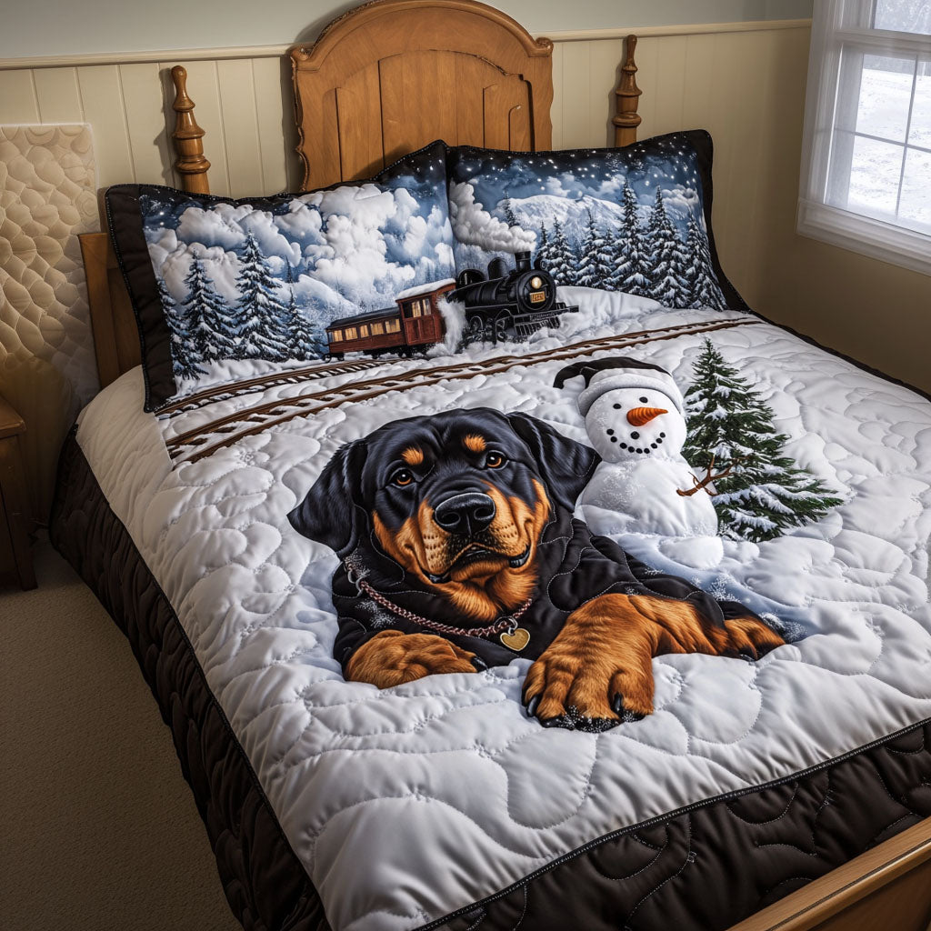 Snow Patrol 3-Piece Quilted Bedding Set - Single (59" x 70")