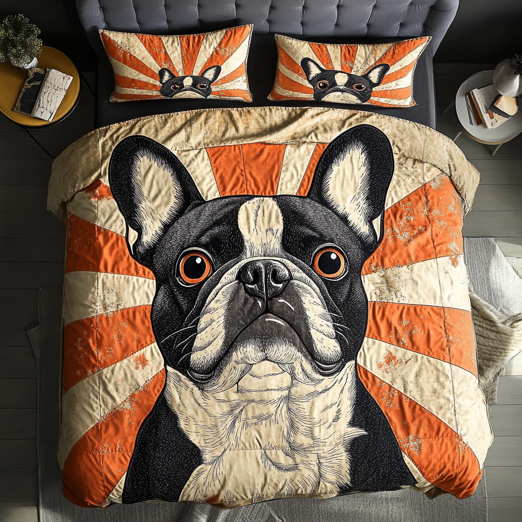 Snuggle Pup 3-Piece Quilted Bedding Set - Single (59" x 70")
