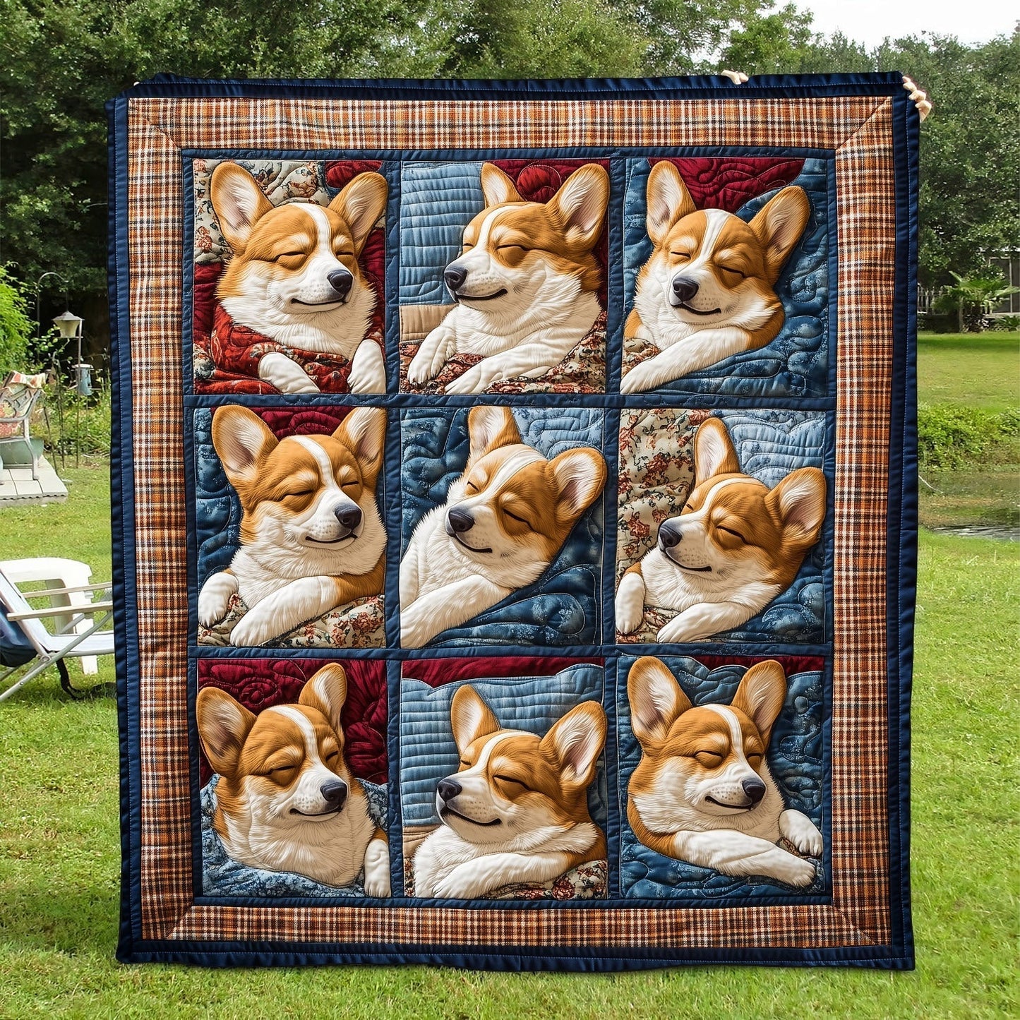 Snuggle Pup Quilted Blanket - Throw (55" x 60")