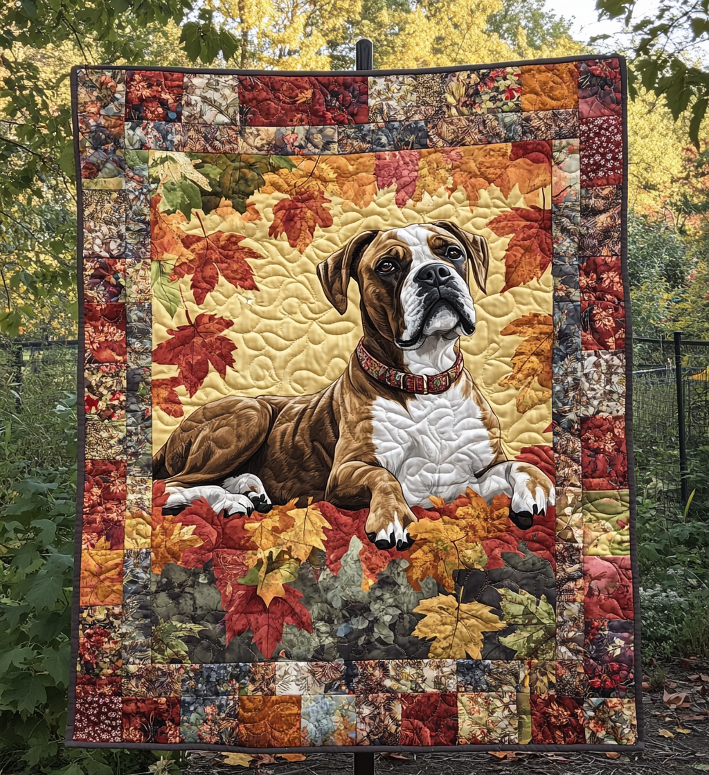 Soft Boxer Hug Quilted Blanket - Throw (55" x 60")