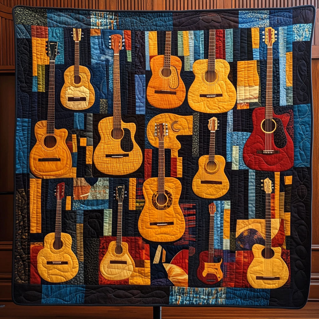 Sonic Beat Quilted Blanket - Throw (55" x 60")