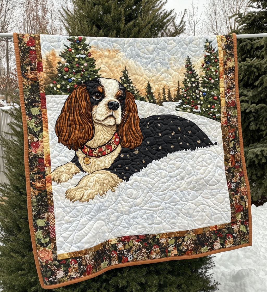Spaniel Tranquility Quilted Blanket - Throw (55" x 60")