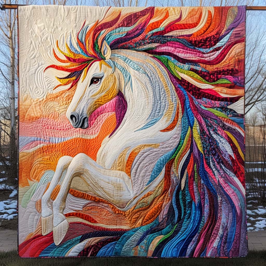 Spectrum Stallion Quilted Blanket - Throw (55" x 60")