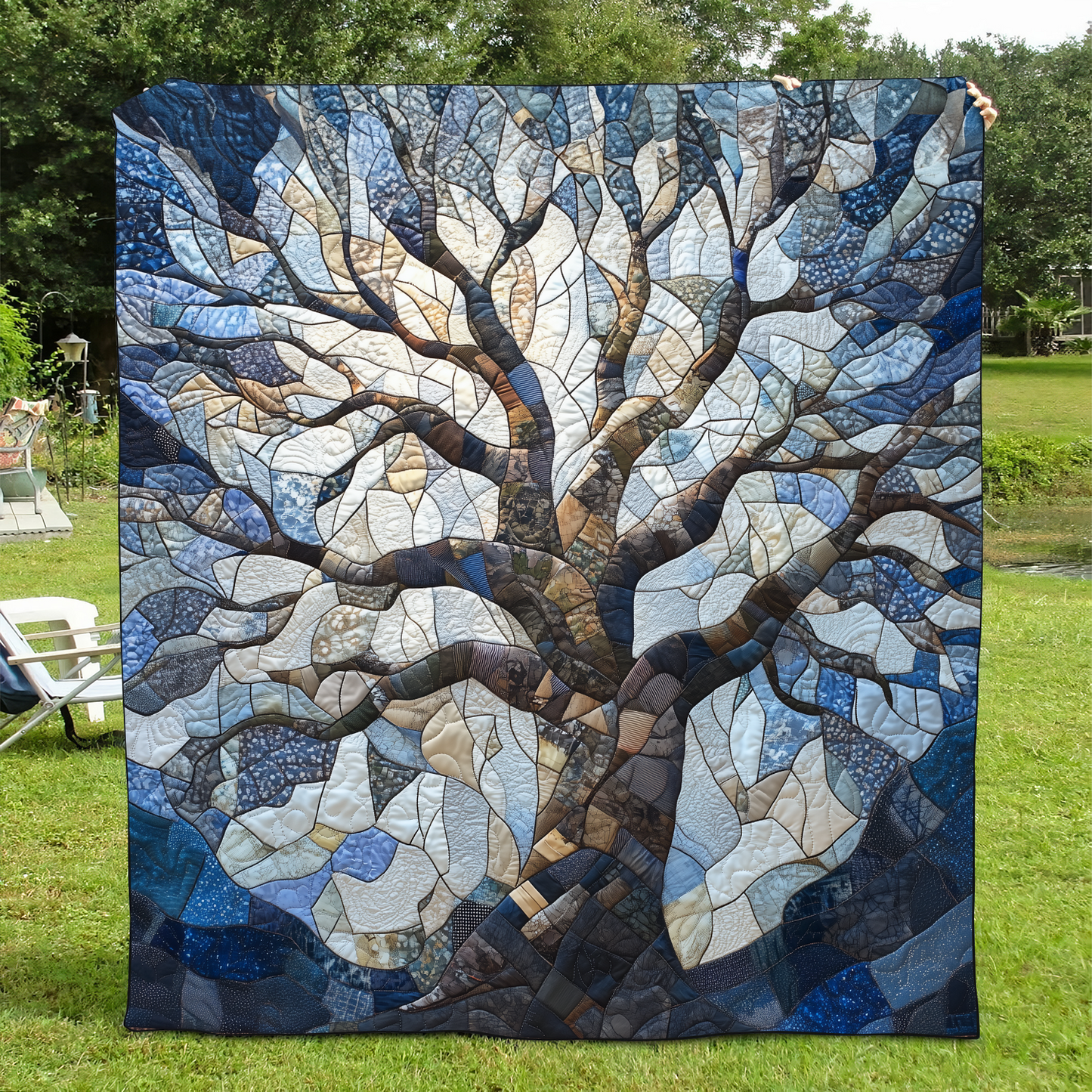 Spectrum Tree Quilted Blanket - Throw (55" x 60")
