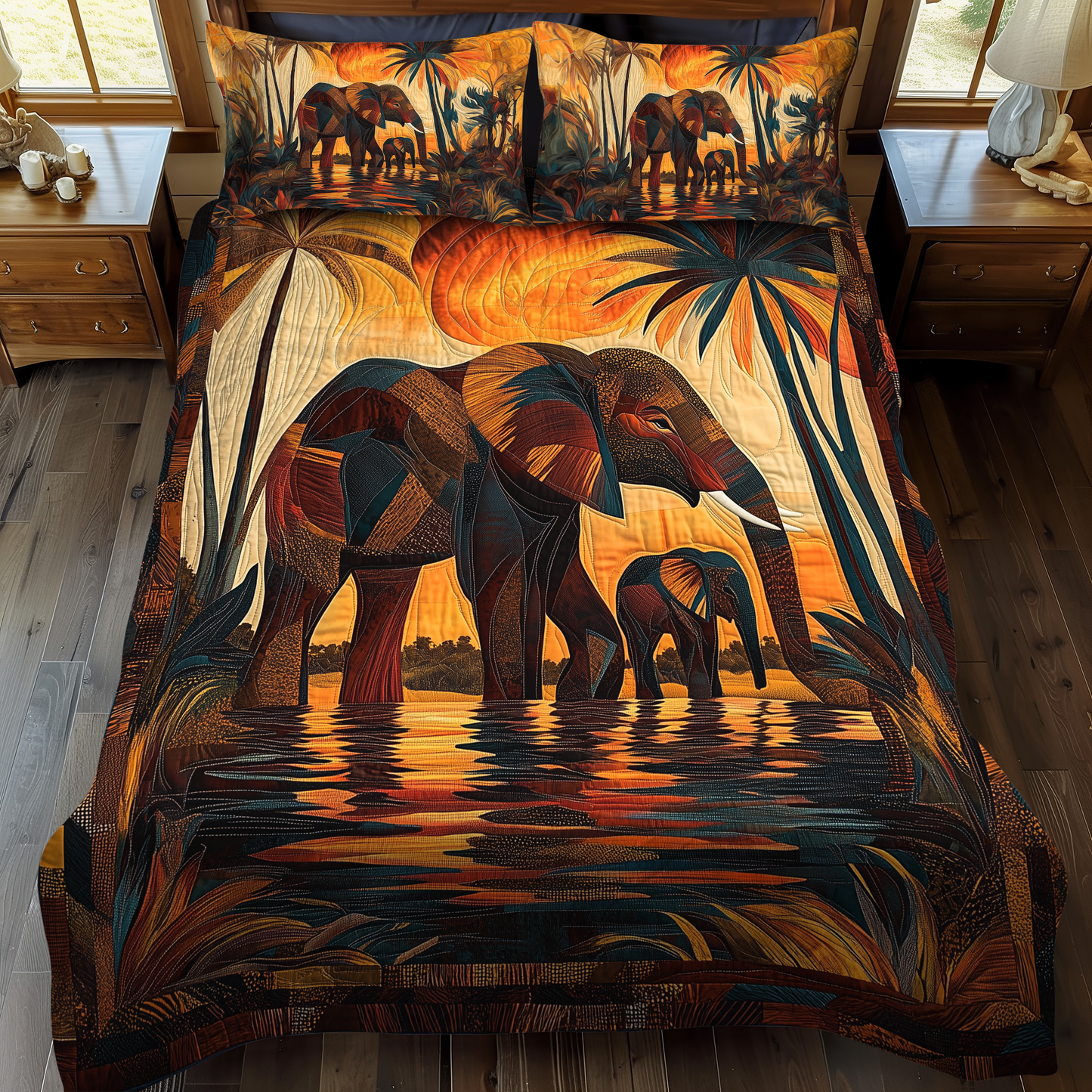 Spirit Rider Quilted 3-Piece Quilted Bedding Set - Single (59" x 70")