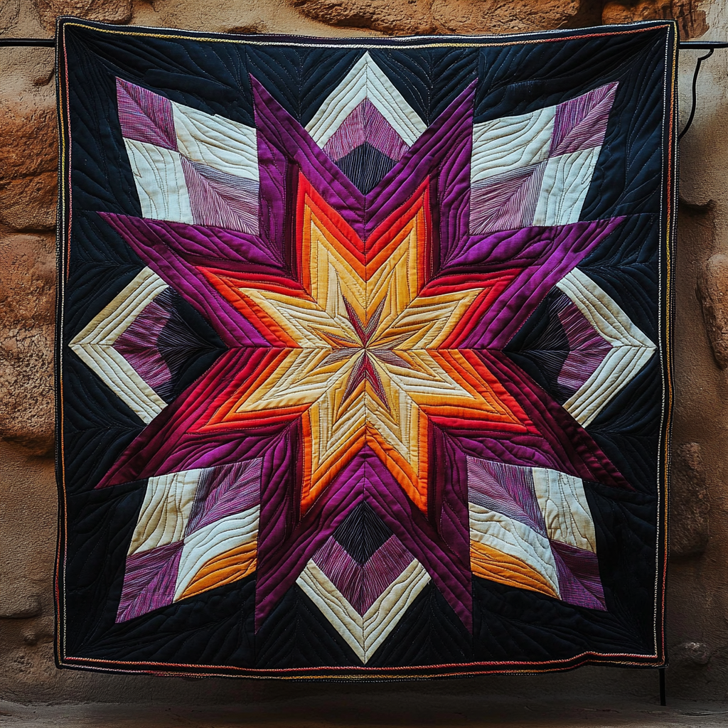 Spirit of the Earth Quilted Blanket - Throw (55" x 60")