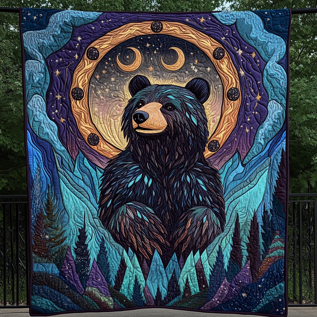 Spirit of the Wilderness Quilted Blanket - Throw (55" x 60")