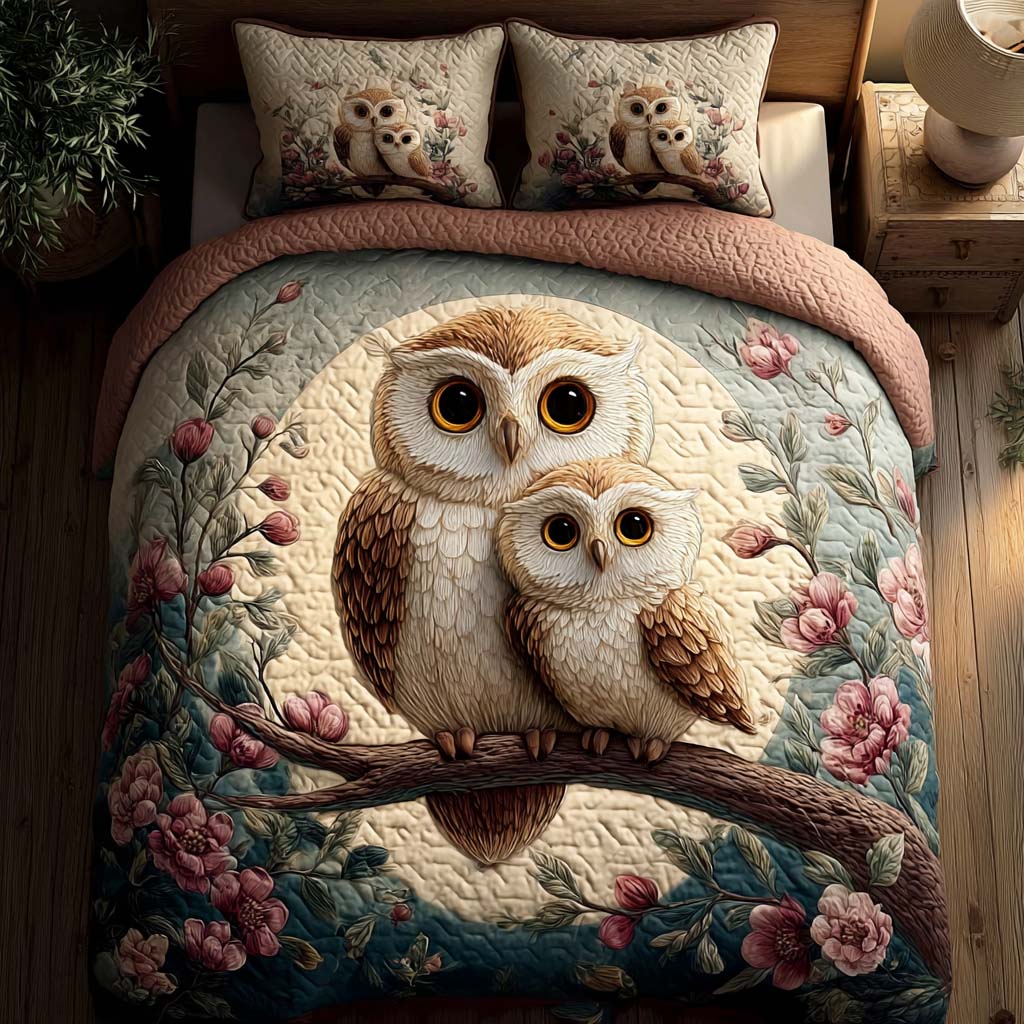 Spring Spirit 3-Piece Quilted Bedding Set - Single (59" x 70")
