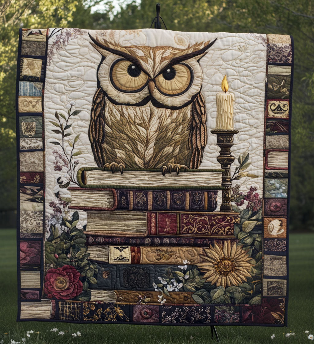 Stacked Wisdom Quilted Blanket - Throw (55" x 60")