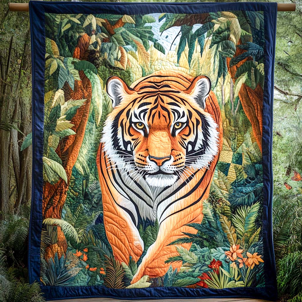Stalk Of The Wild Quilted Blanket - Throw (55" x 60")