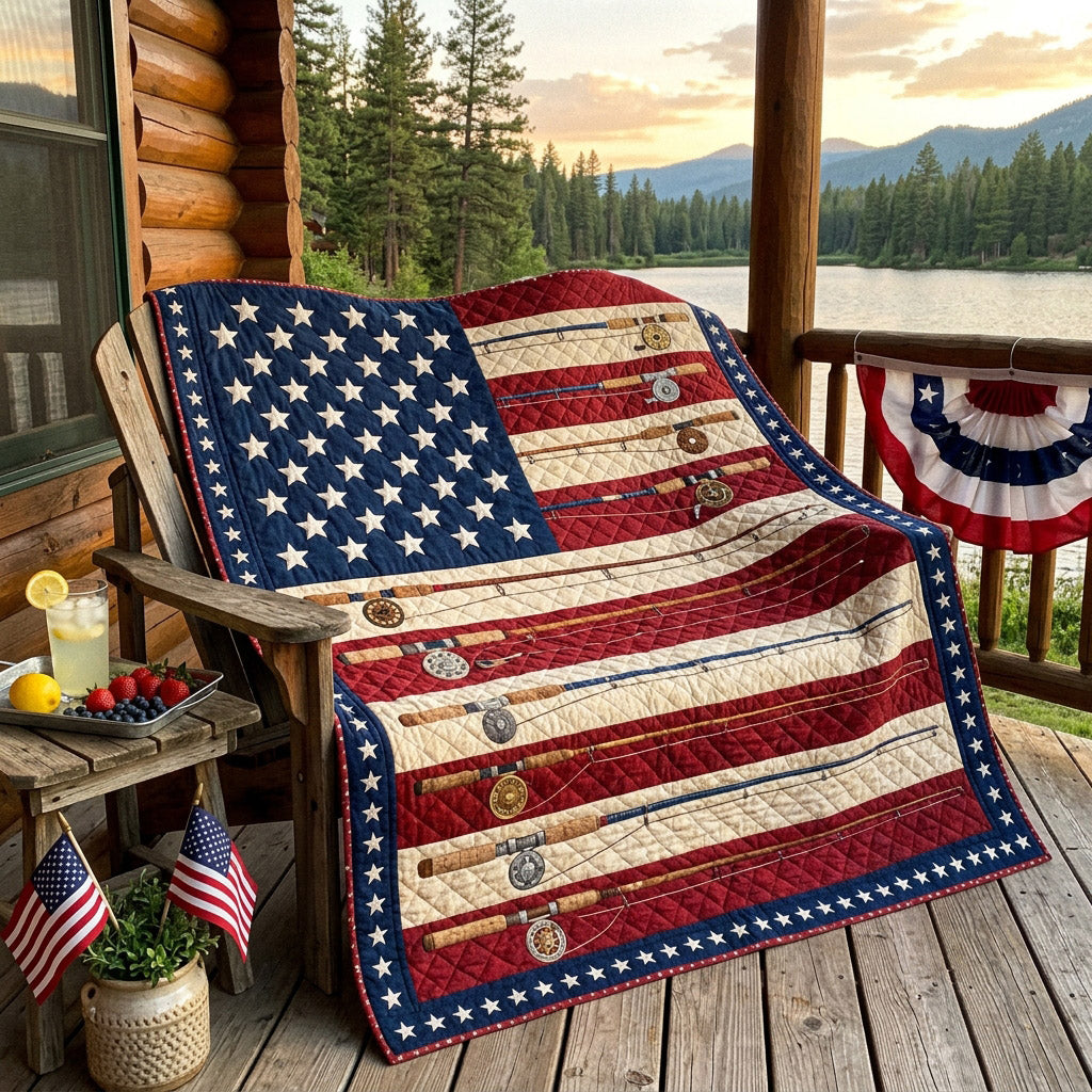 Star Fishing Quilted Blanket - Baby (30" x 40") - Pack 1